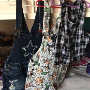 Overall shorts and a crop too